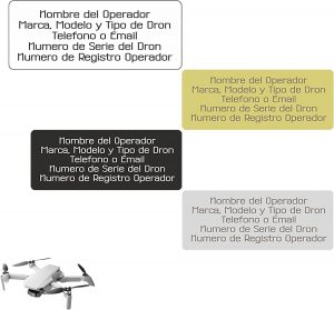 Placas Identificativas para Drones
