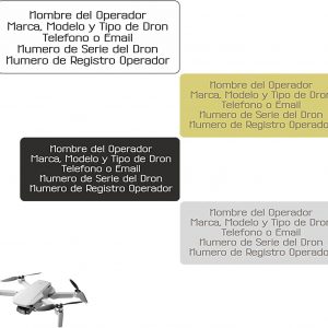 Placas Identificativas para Drones