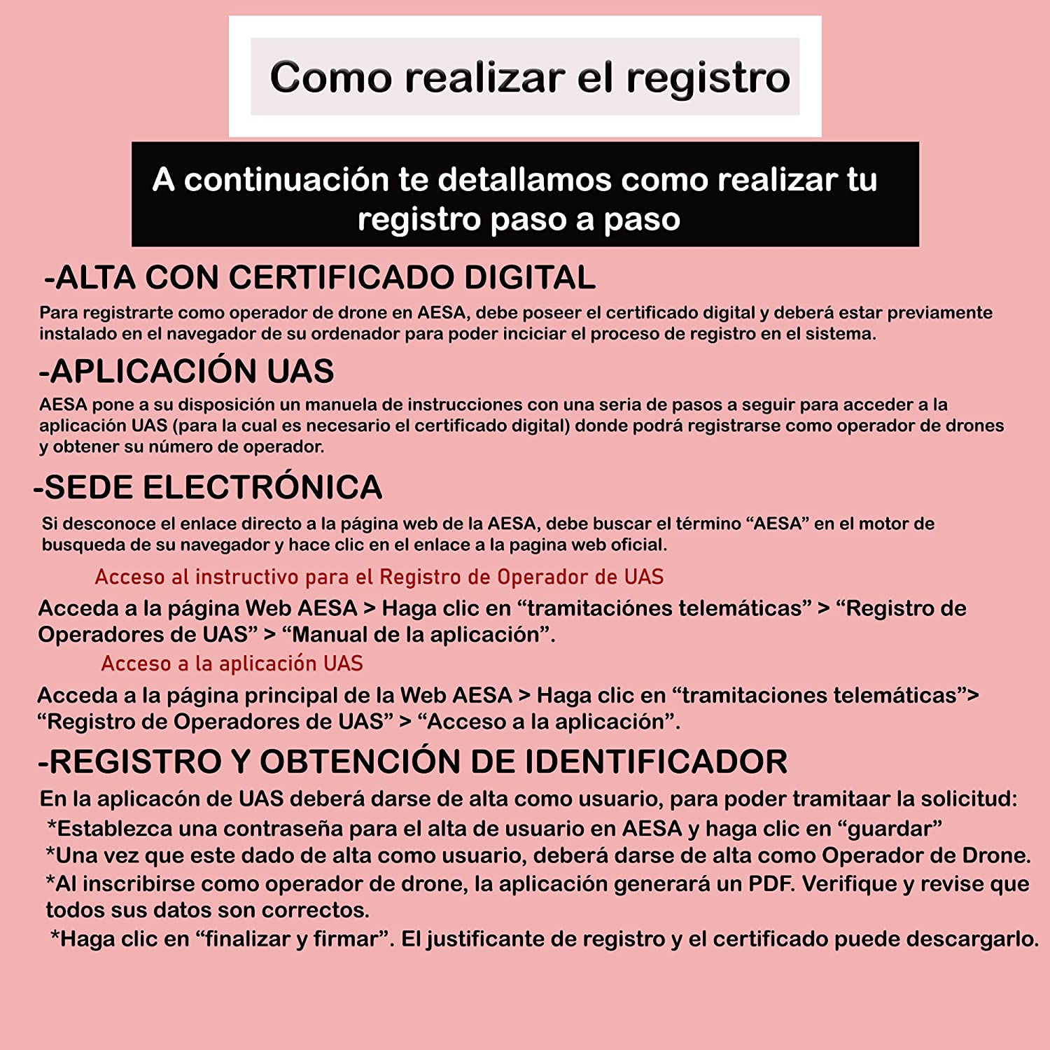 Placas Identificativas para Drones - Imagen 3